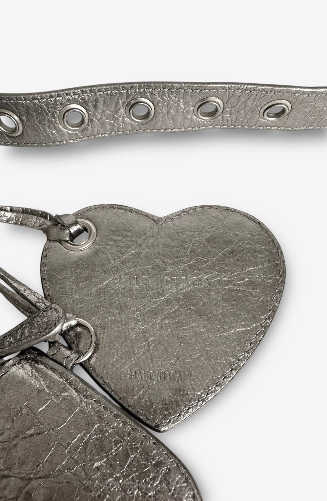 Balenciaga – Sac « Le cagole » XS argenté