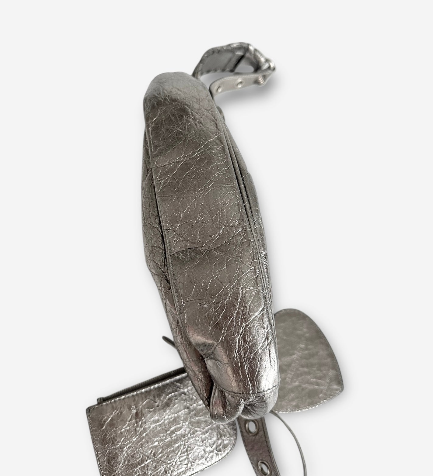 Balenciaga – Sac « Le cagole » XS argenté