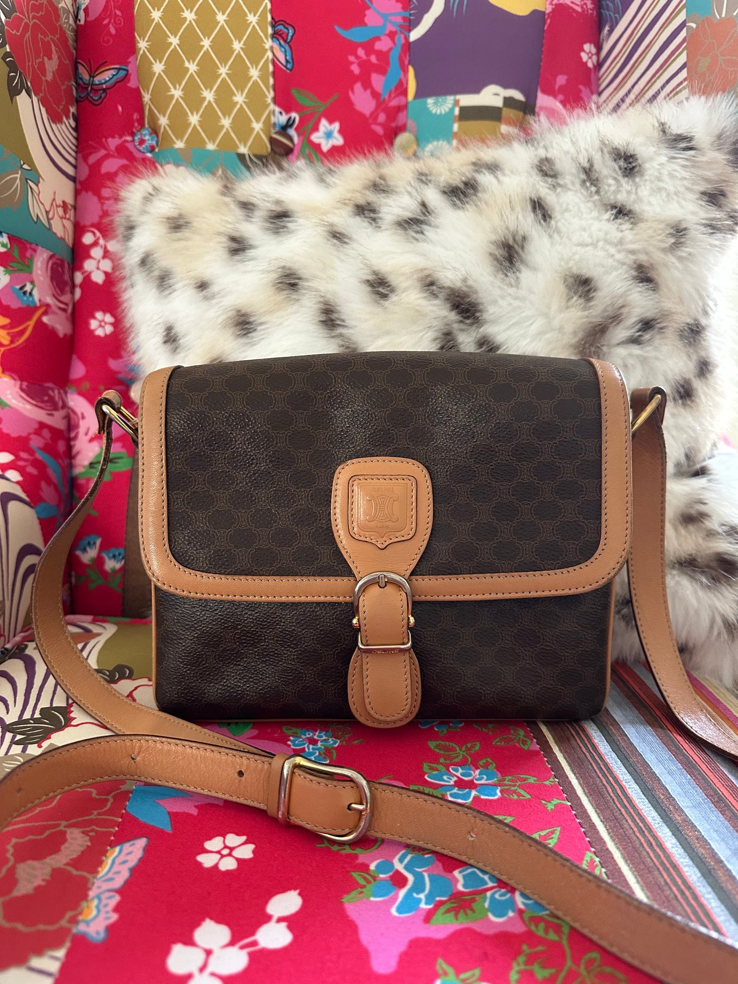 Céline - Sac triomphe toile macadam