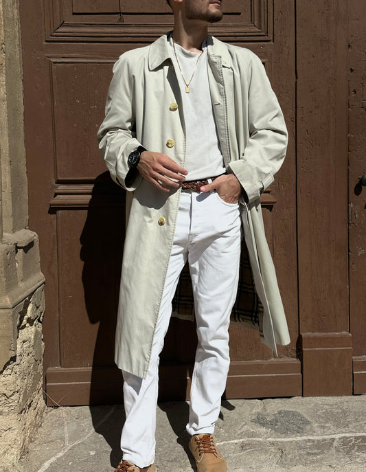 Burberry vintage – Trench-coat “ Camden ”beige clair | T.L