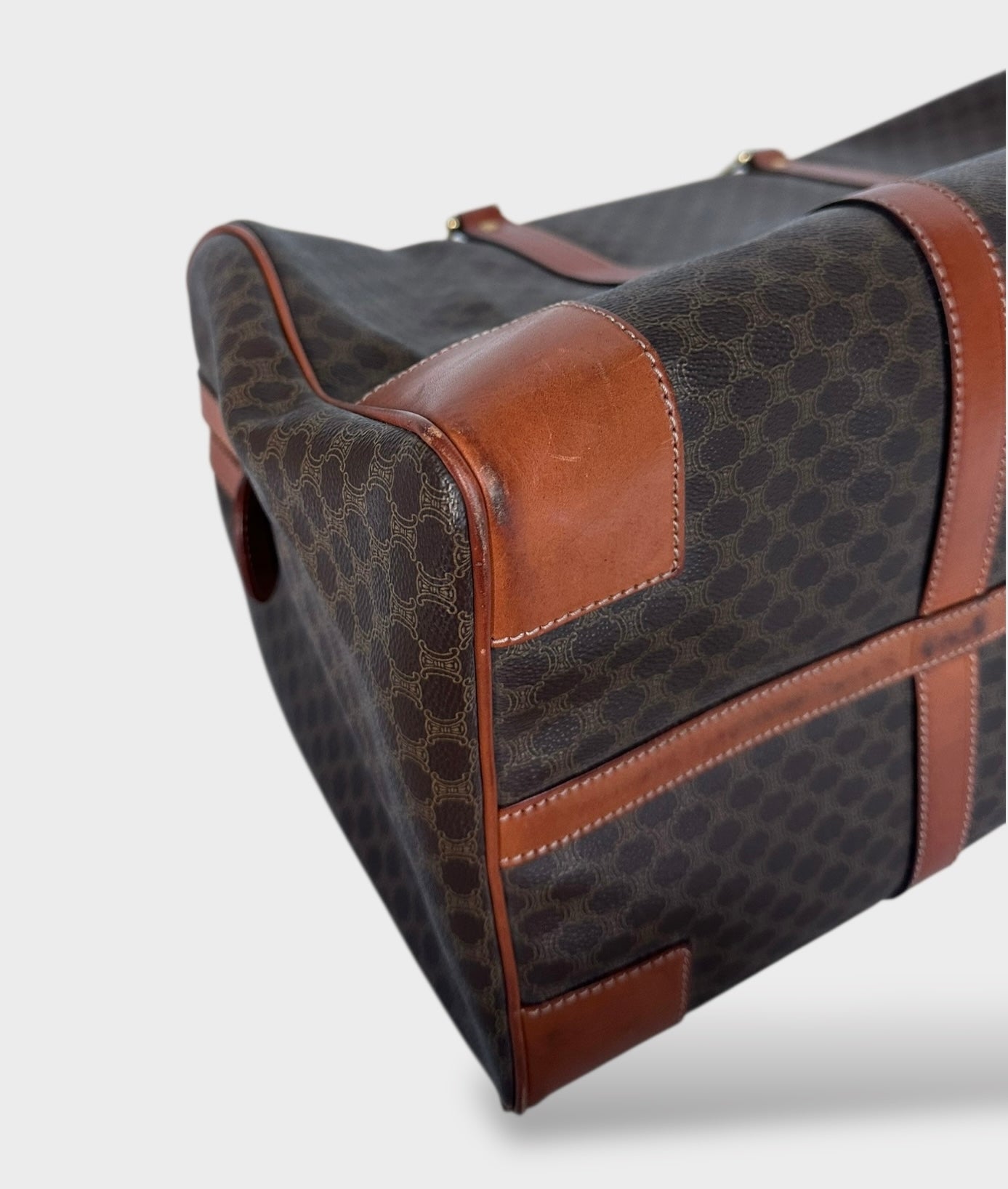 Céline - Sac de voyage 50 toile macadam vintage