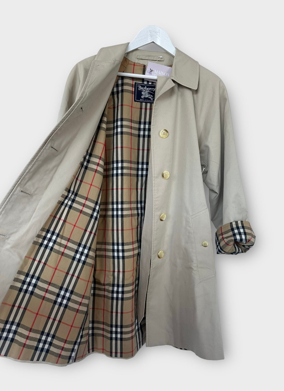 Trench-coat Burberry modèle “ Markfield“ beige vintage/ T.M