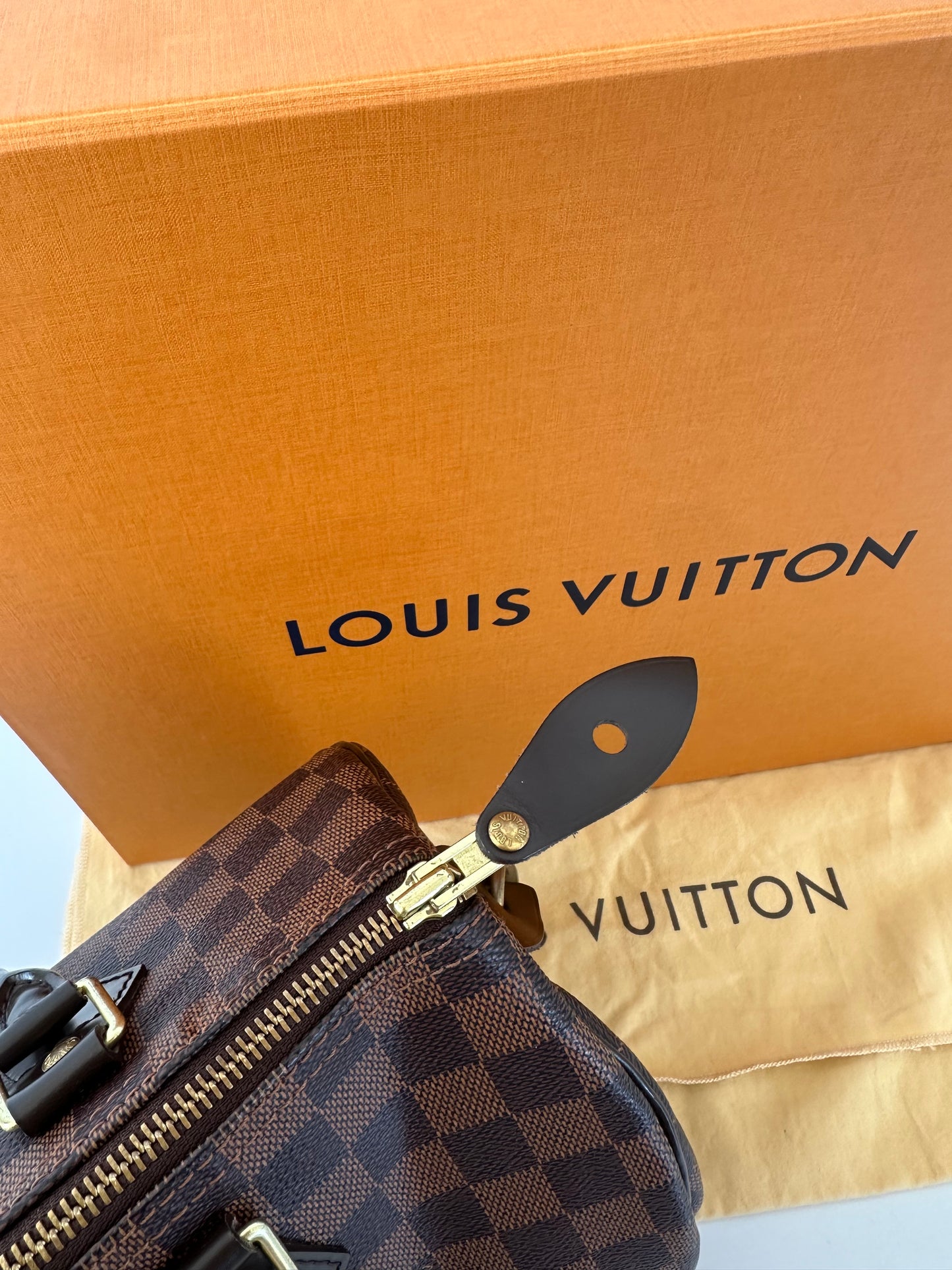 Sac Speedy 30 Damier ébène Louis Vuitton