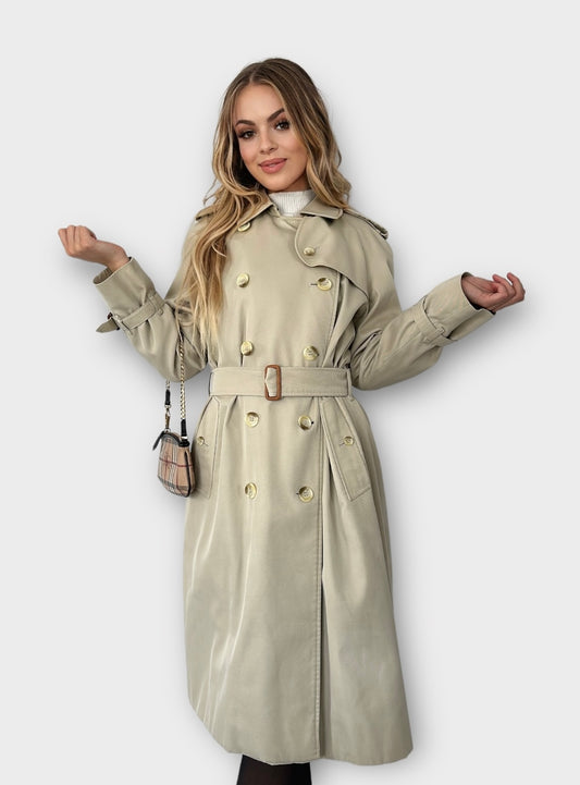 Trench-coat Burberry modèle “the Waterloo ” beige clair/ T.S