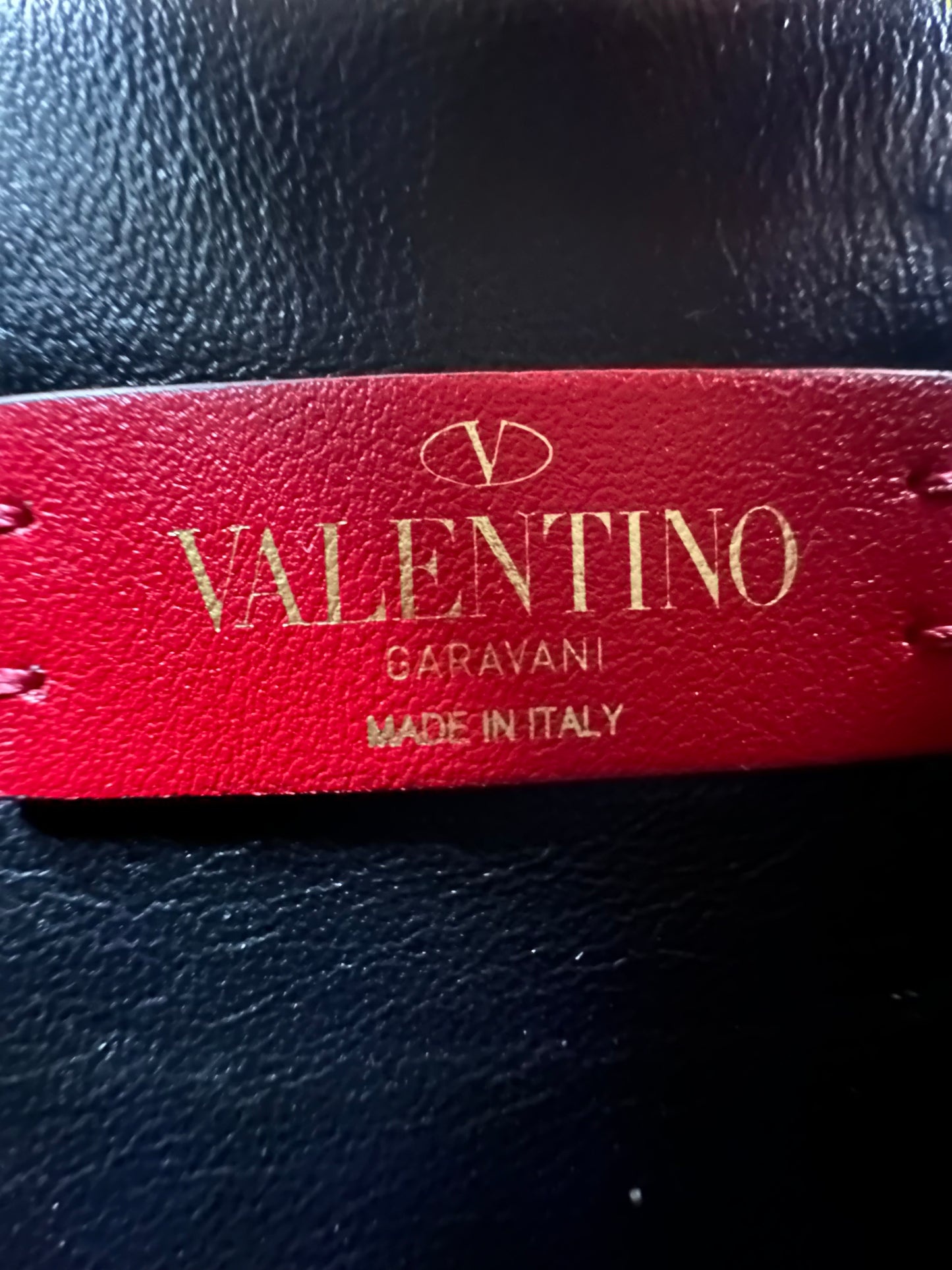 Valentino Garavani - Sac « Vring » en cuir rouge
