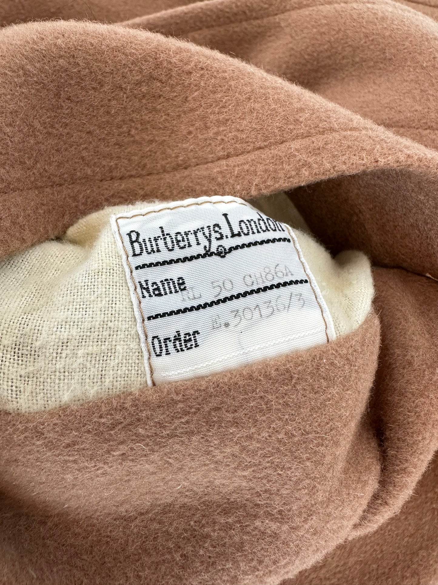 Manteau Burberry camel « Camden » en laine