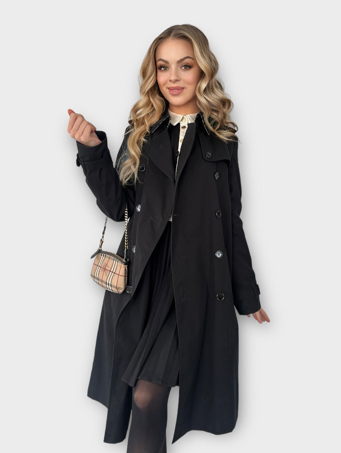 Trench-coat Burberry « the Chelsea » heritage noir/ T.L