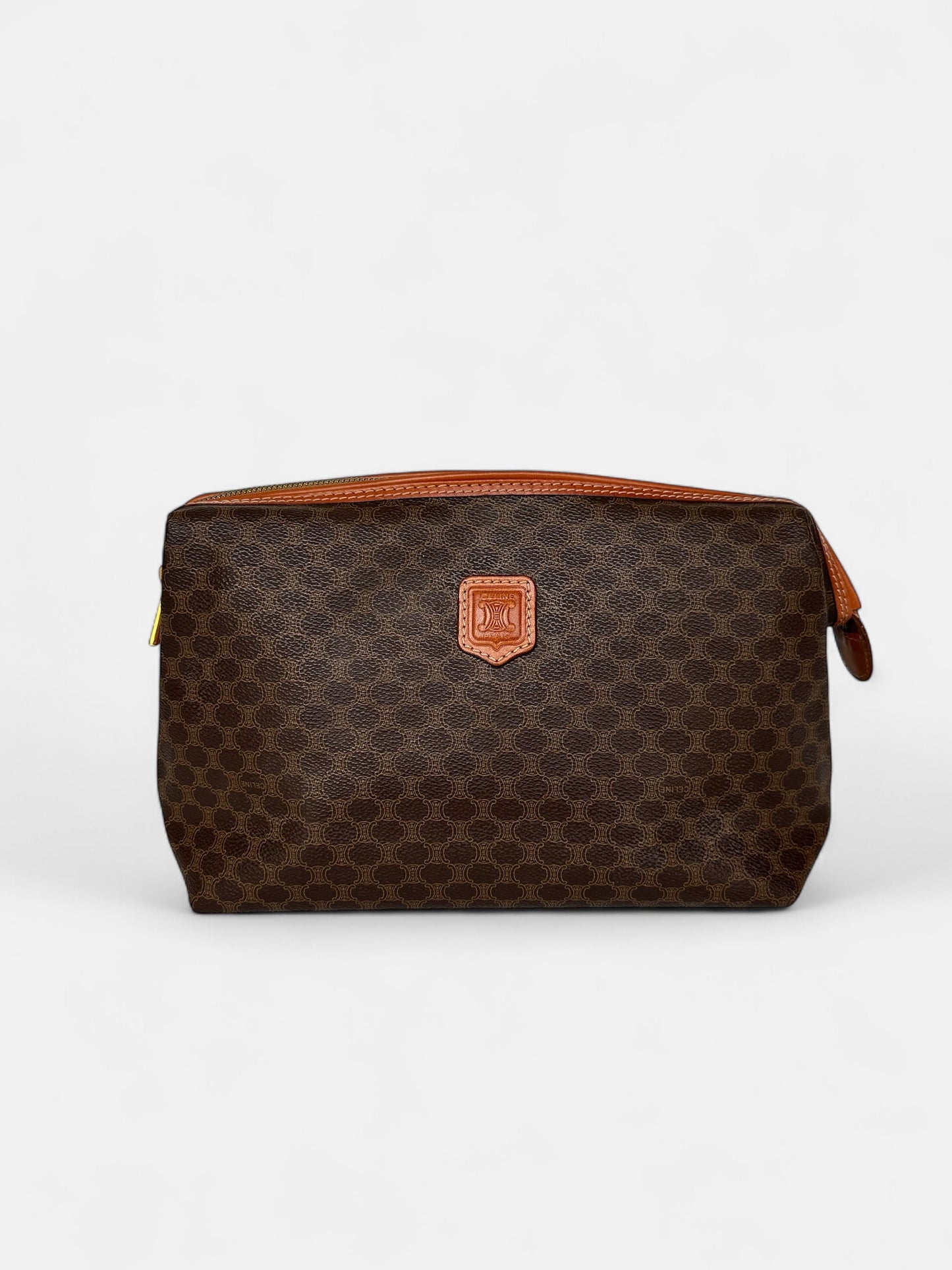 CELINE Trousse de toilette toile Macadam
