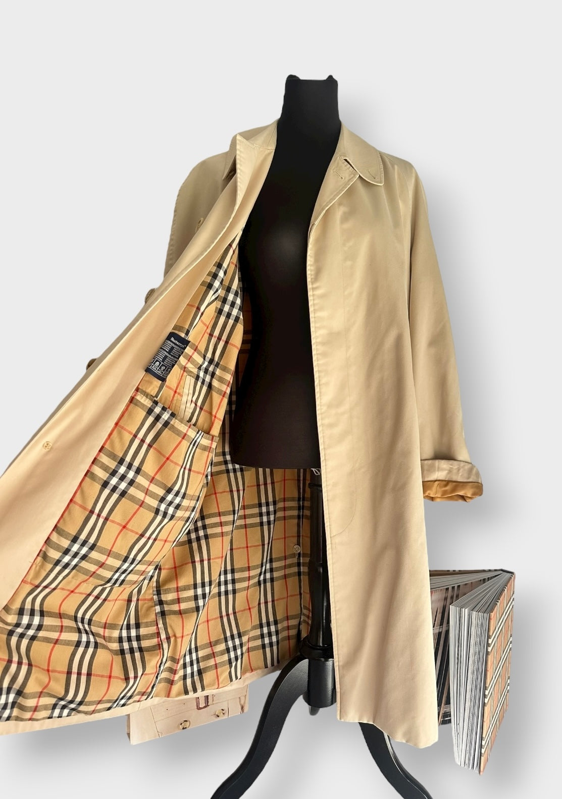 Burberry - vintage Trench-coat « Camden » beige clair | T.L