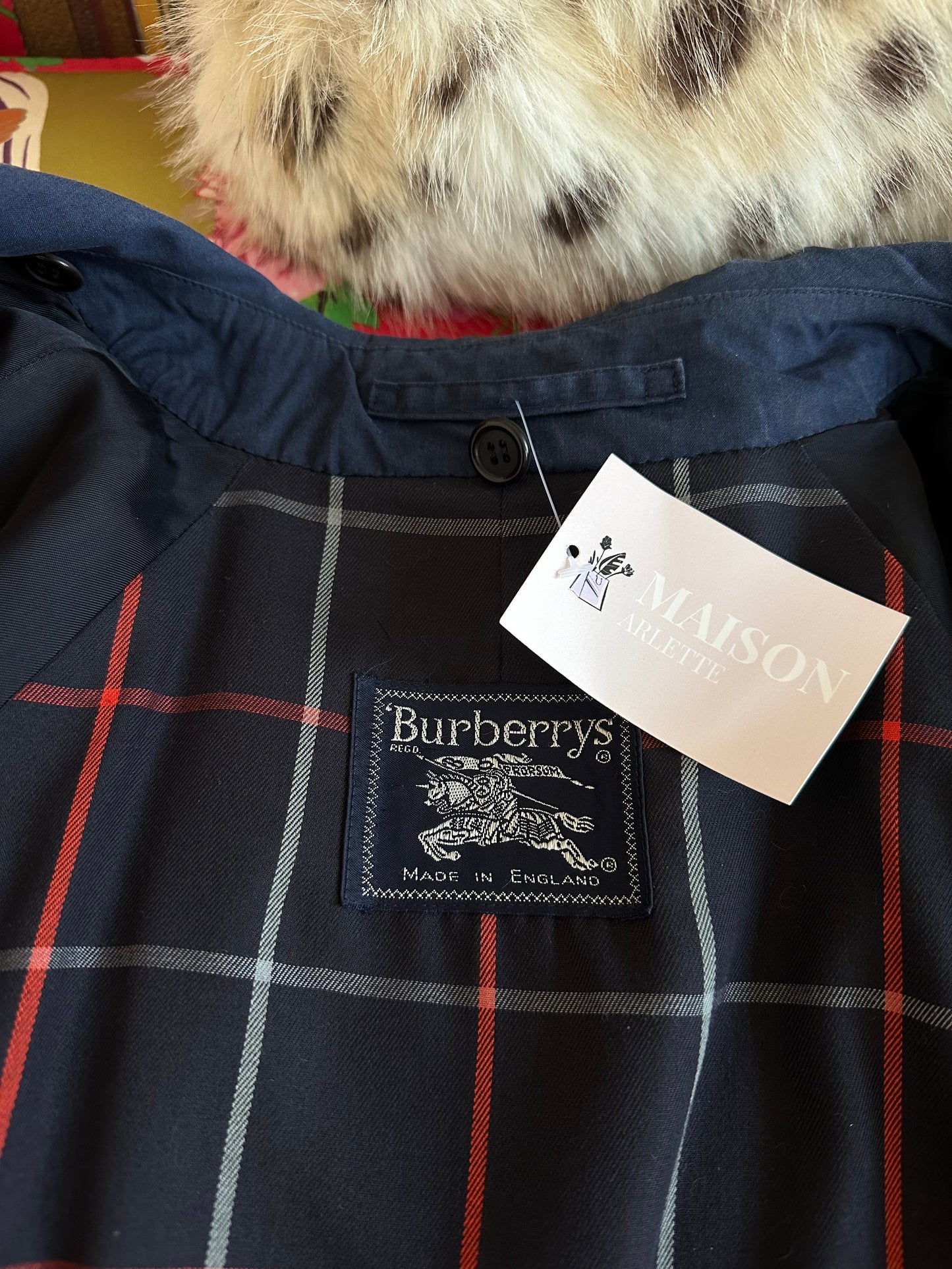 Burberry vintage – Trench-coat “Camden ” Bleu marine | T.L