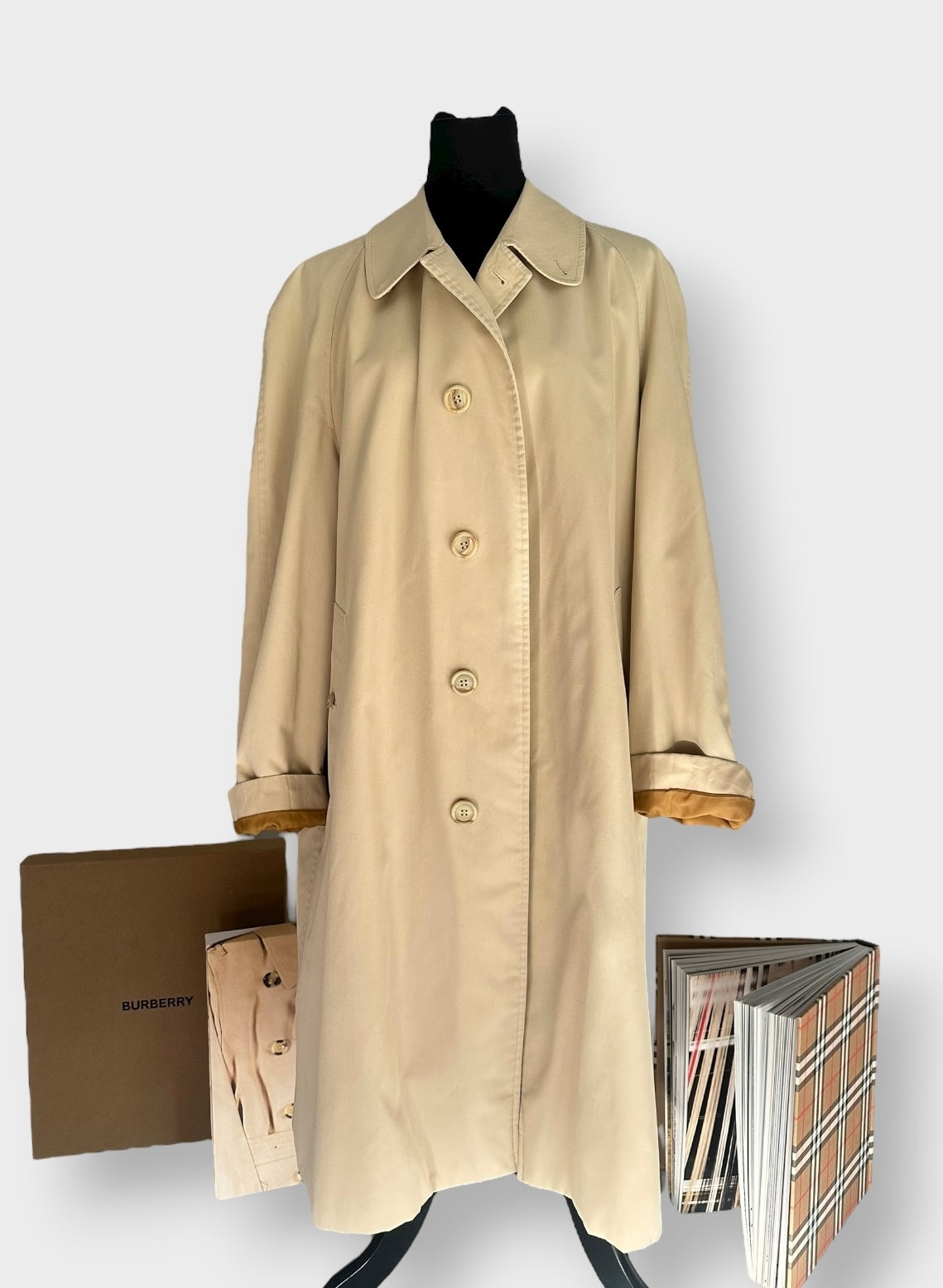 Burberry - vintage Trench-coat « Camden » beige clair | T.L