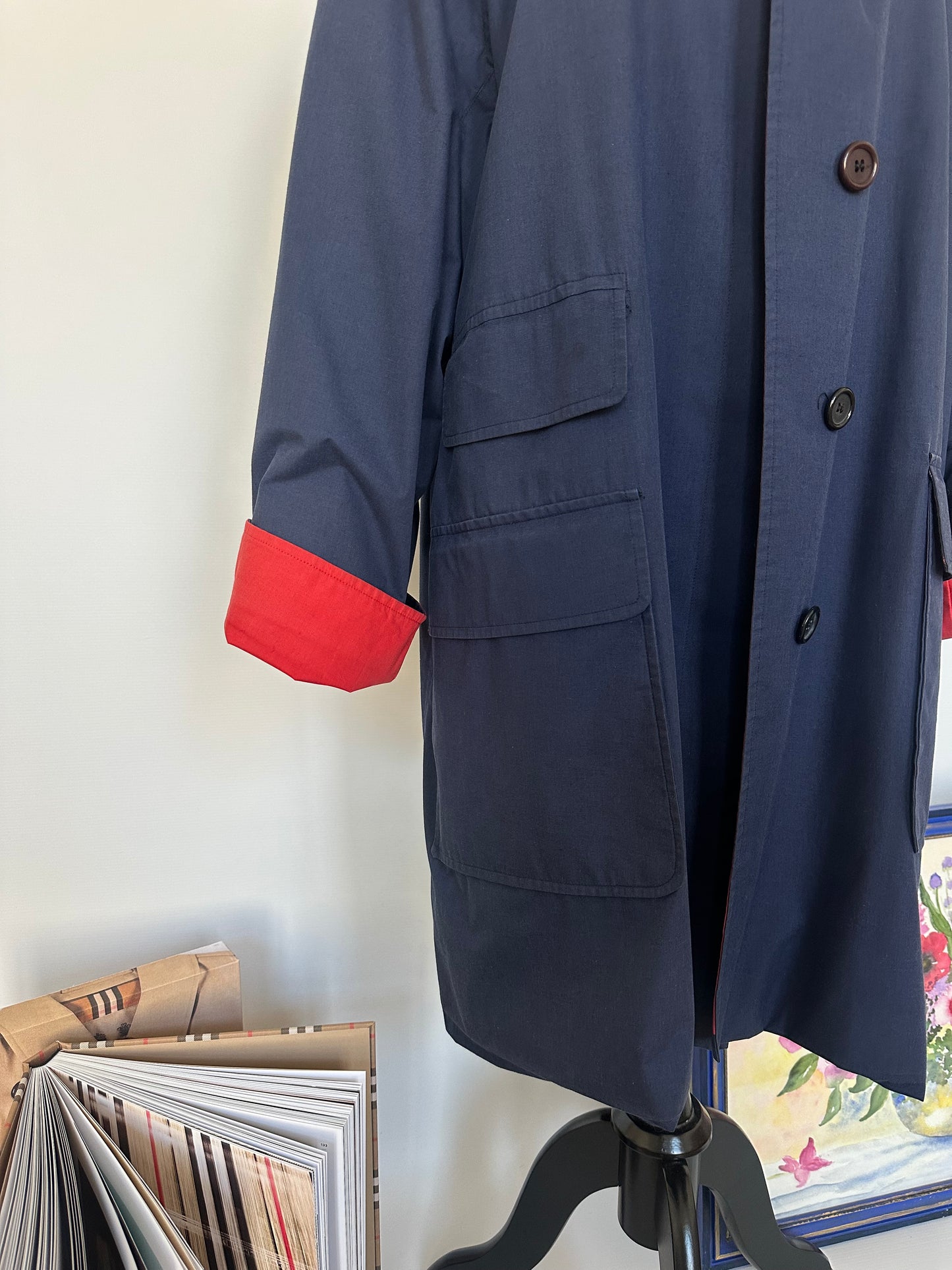Burberry vintage – Trench-coat “Camden ” Bleu marine | T.L