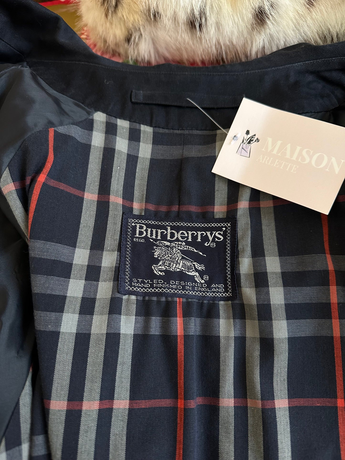 Burberry vintage – Trench-coat “The Waterloo ” bleu marine | T.M