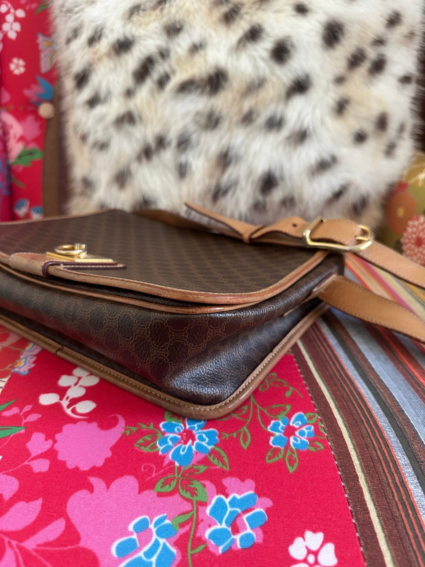 Celine - Sac bandoulière toile macadam