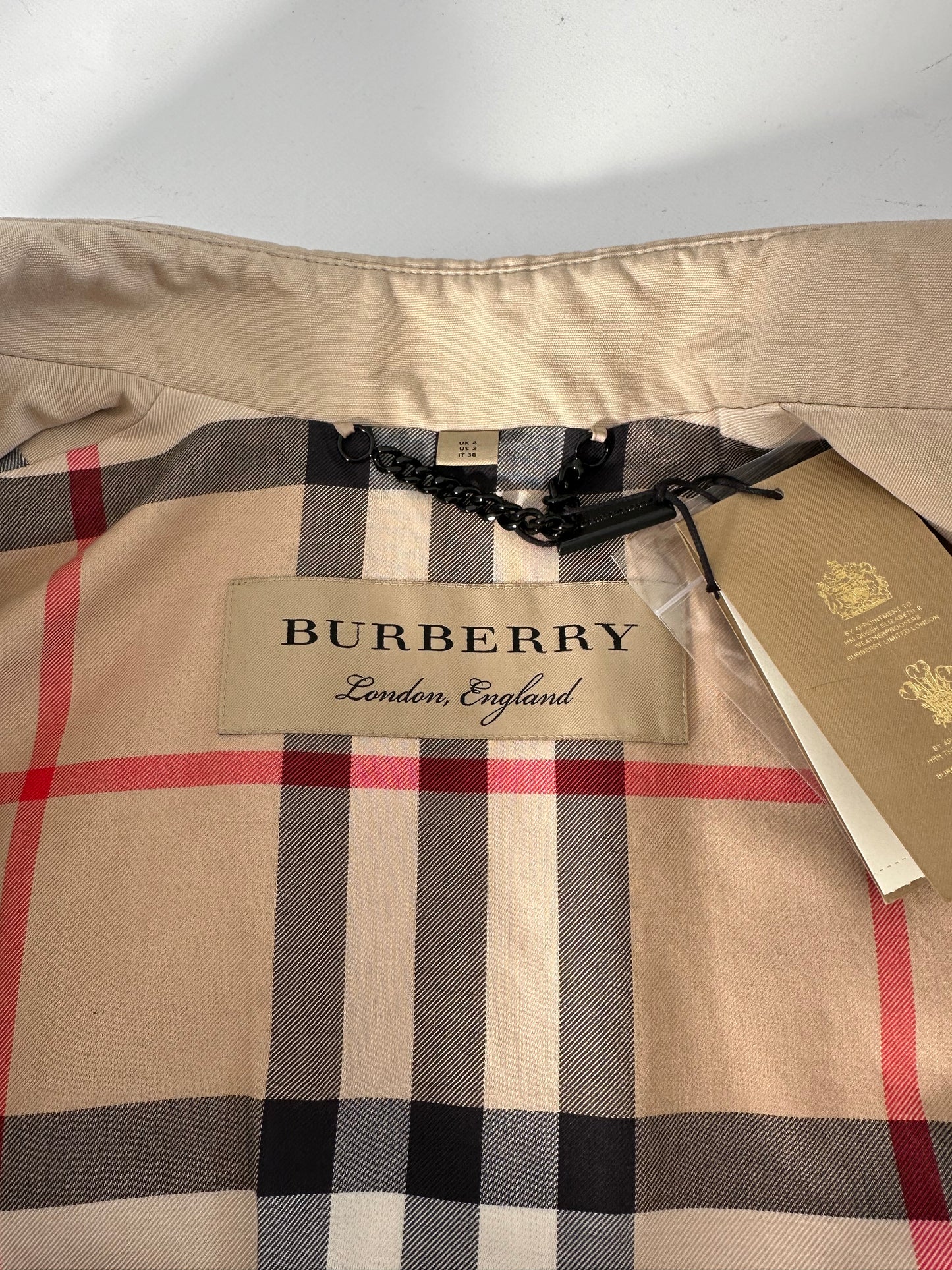 Trench-coat Burberry modèle “ the Chelsea ”/ T.XS