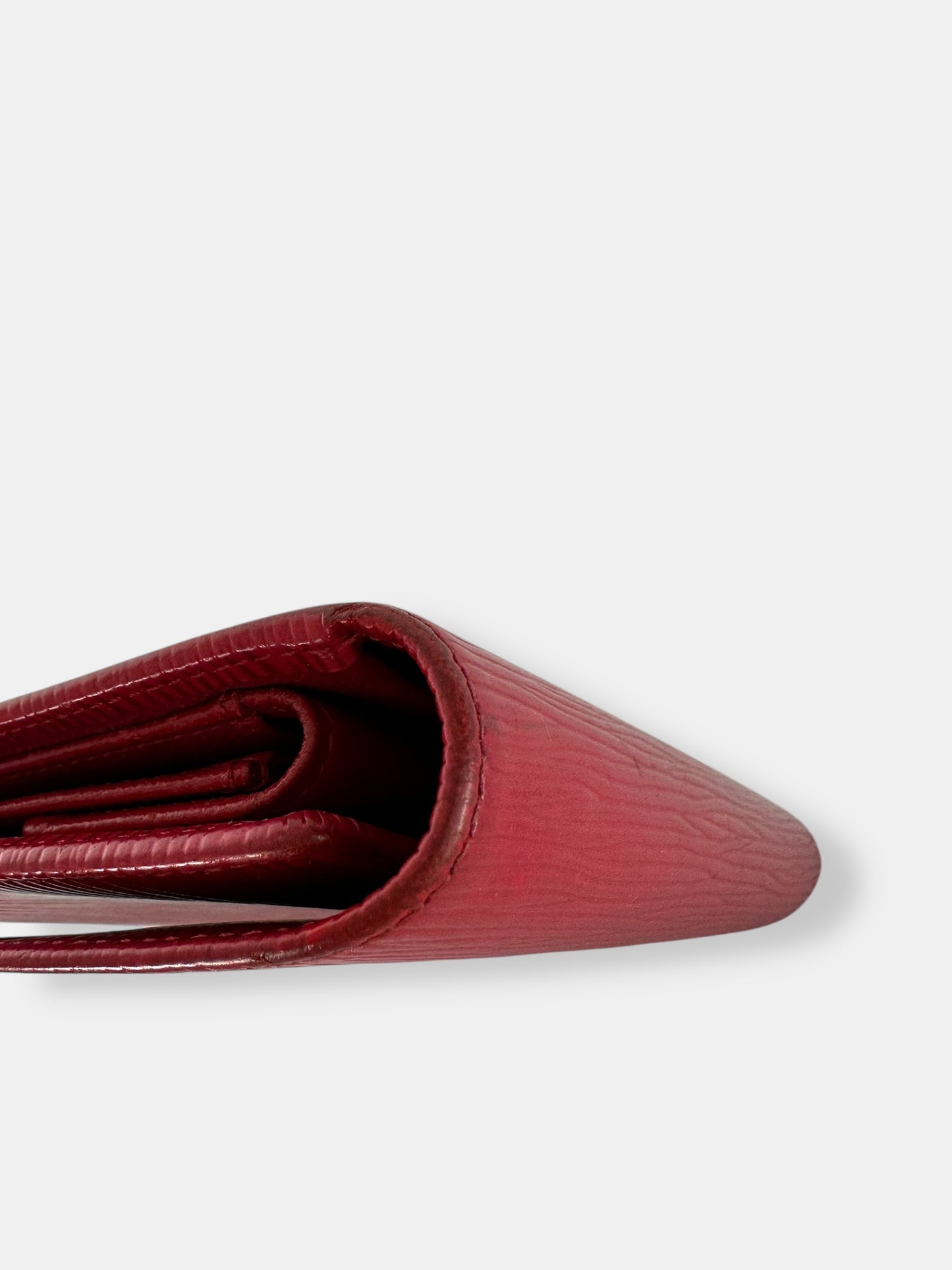 Louis Vuitton - Portefeuille Sarah cuir épi rouge