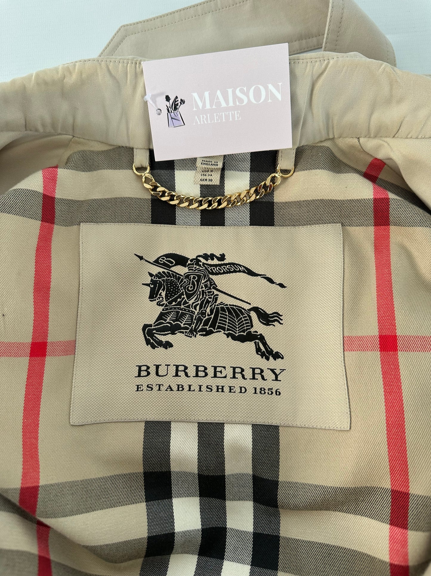 Trench-coat Burberry « the Sandringham » heritage/ T.XS