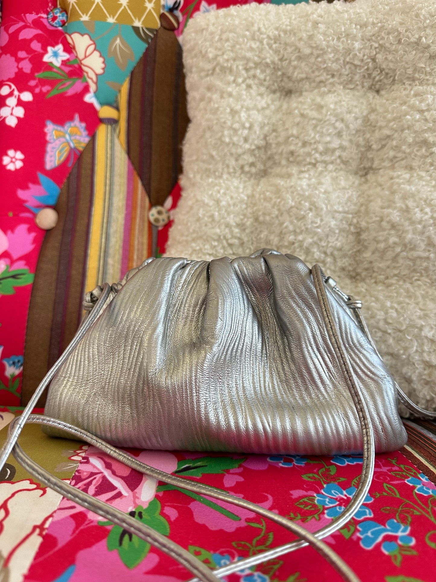 Bottega Veneta - Sac Pouch Argenté