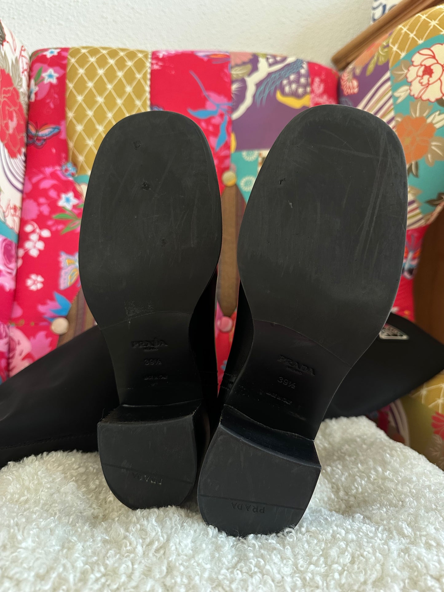Prada - Bottes Re-Nylon noire | T.39,5