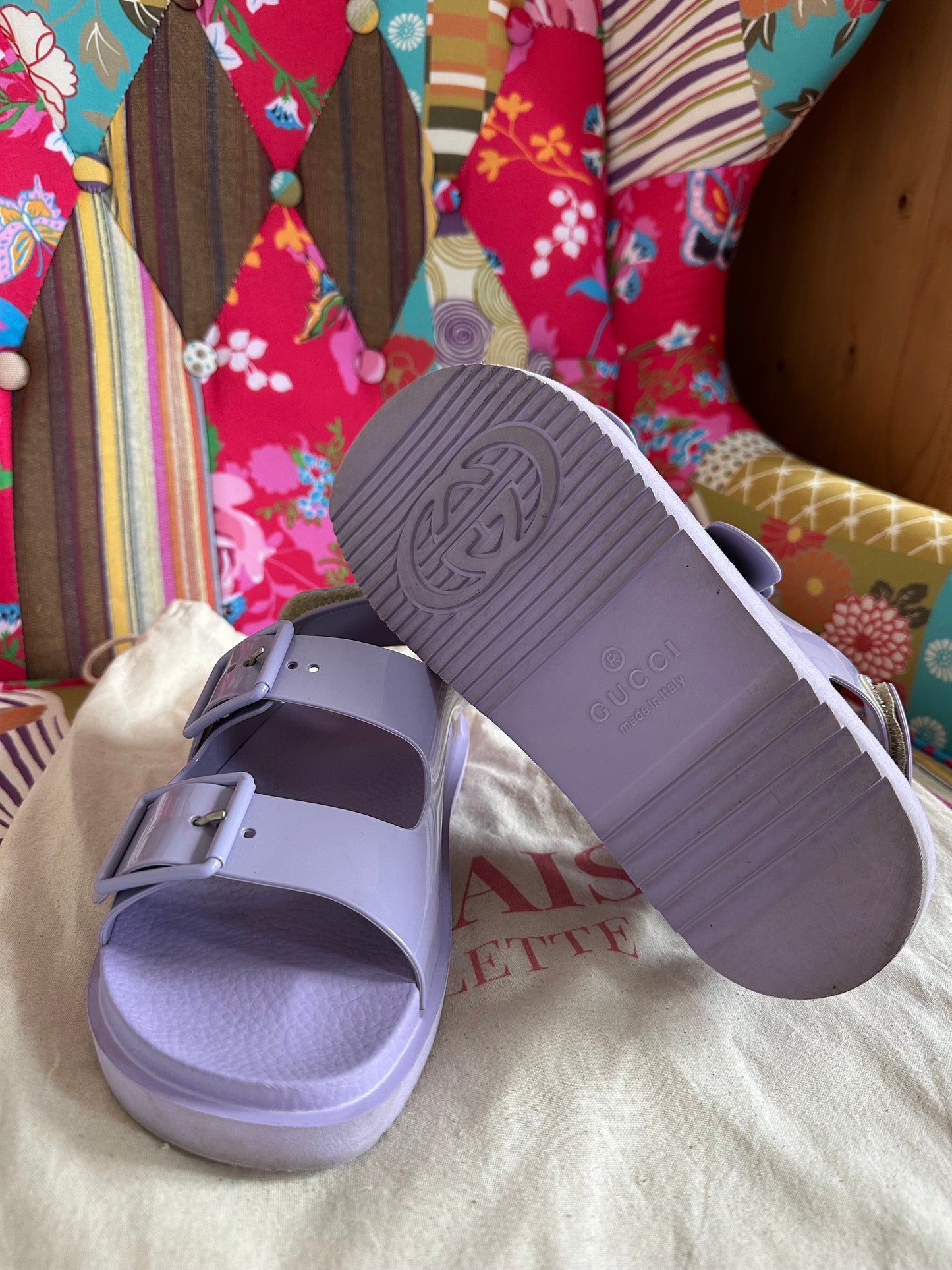 Gucci - Sandales Isla Dad lila
