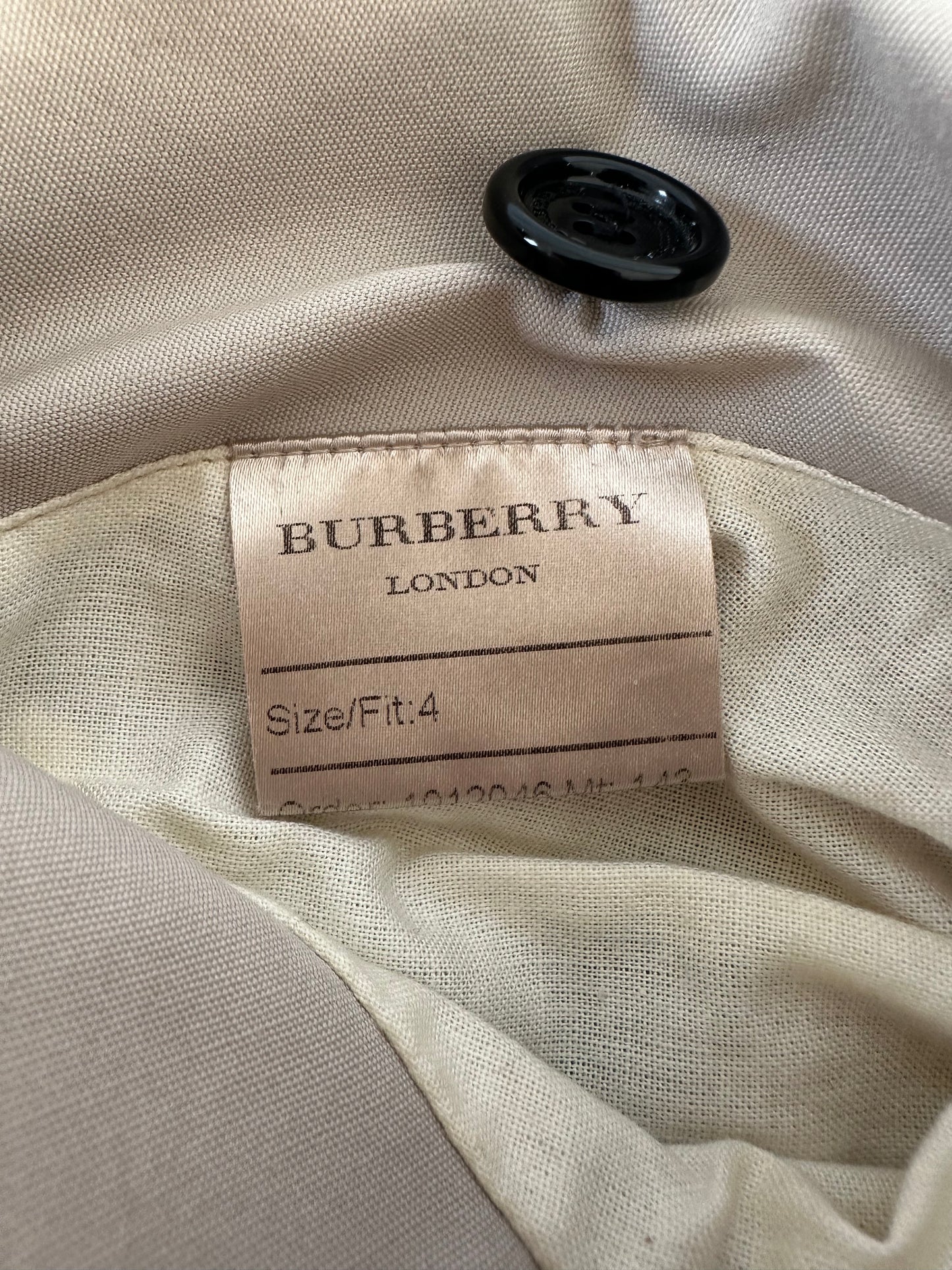 Trench-coat Burberry « the Chelsea » heritage stone/ T.XS