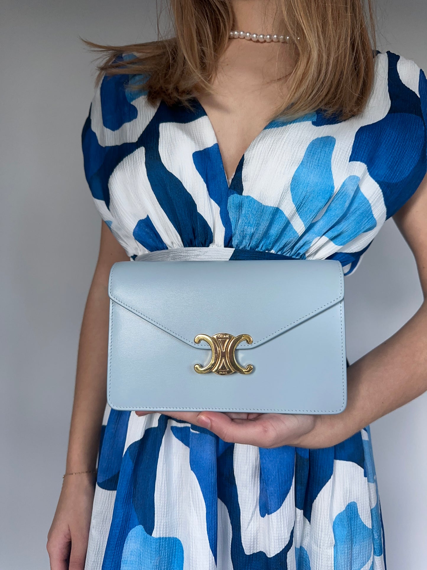 Céline - sac Triomphe Wallet on chain «  Margo »