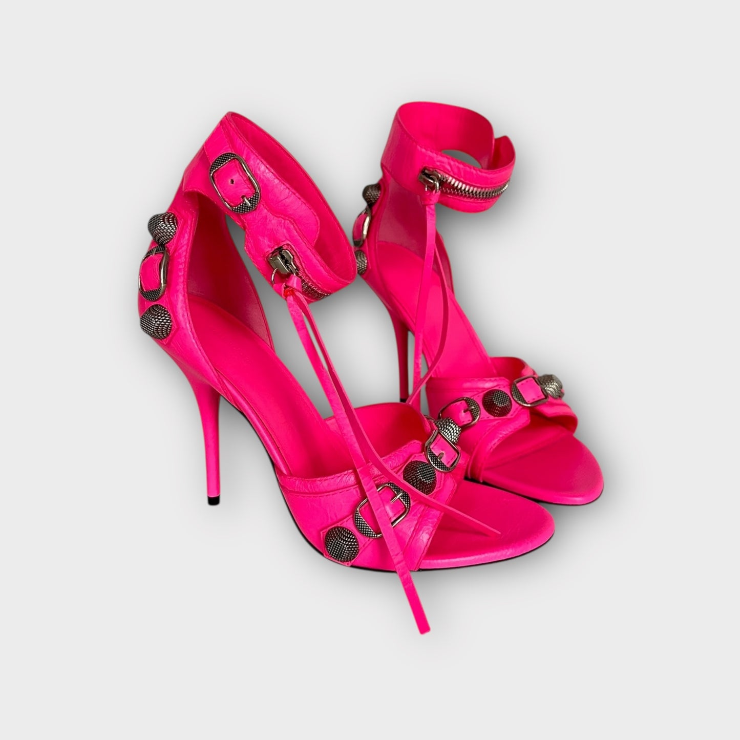 Balenciaga Escarpins/ Sandales Cagole cuir rose | T.37