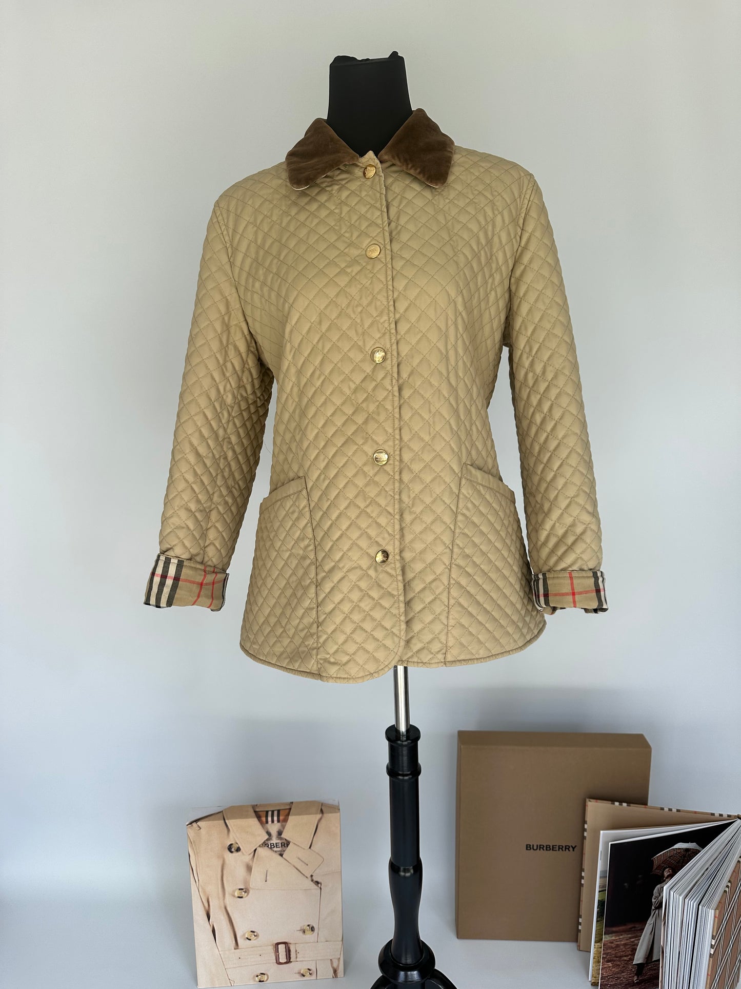 BURBERRY vintage Veste matelassé beige | T.M