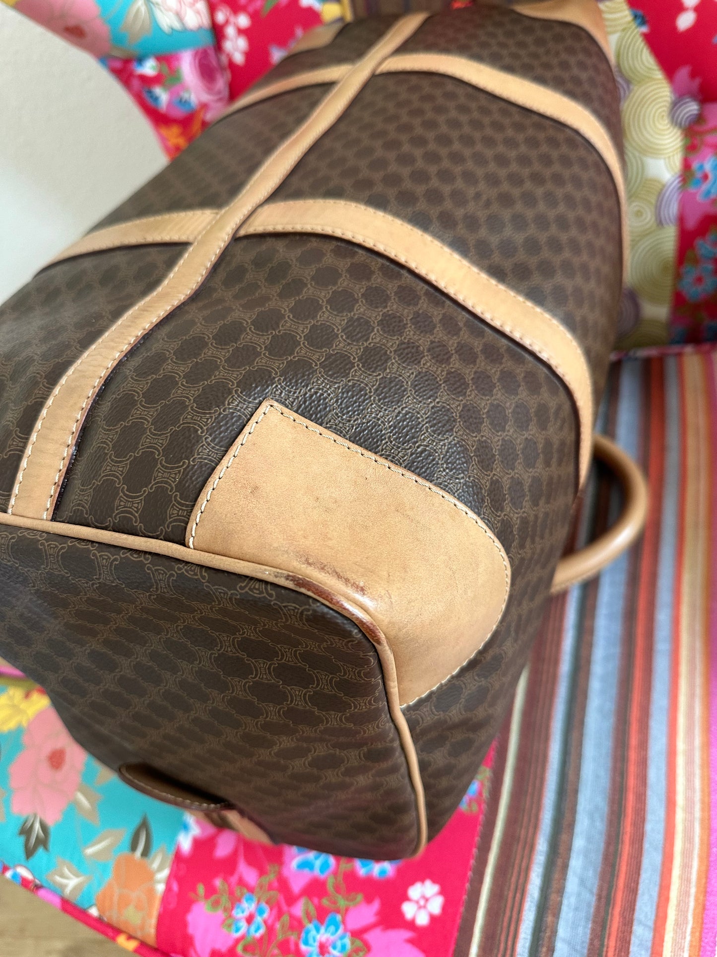 Céline - Sac de voyage 50 toile macadam