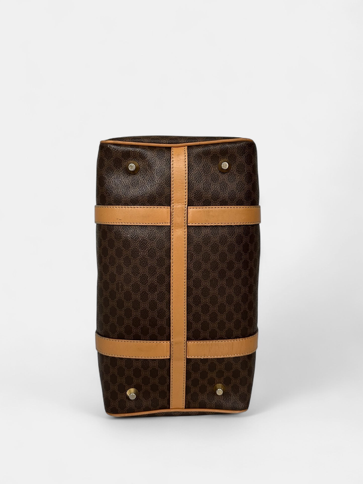 CELINE sac Boston toile Macadam