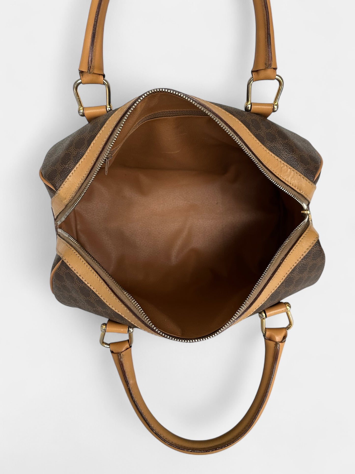 CELINE sac Boston toile Macadam