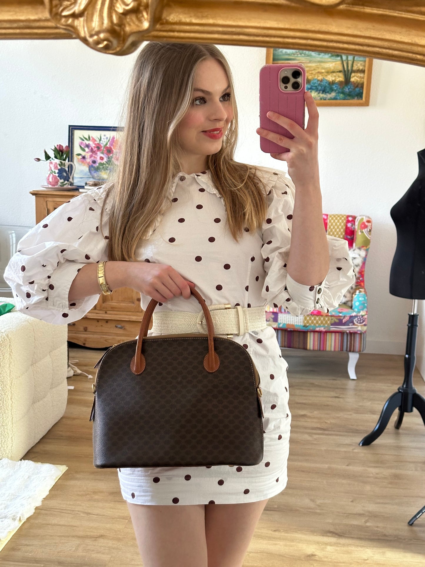 Celine - Sac toile macadam vintage