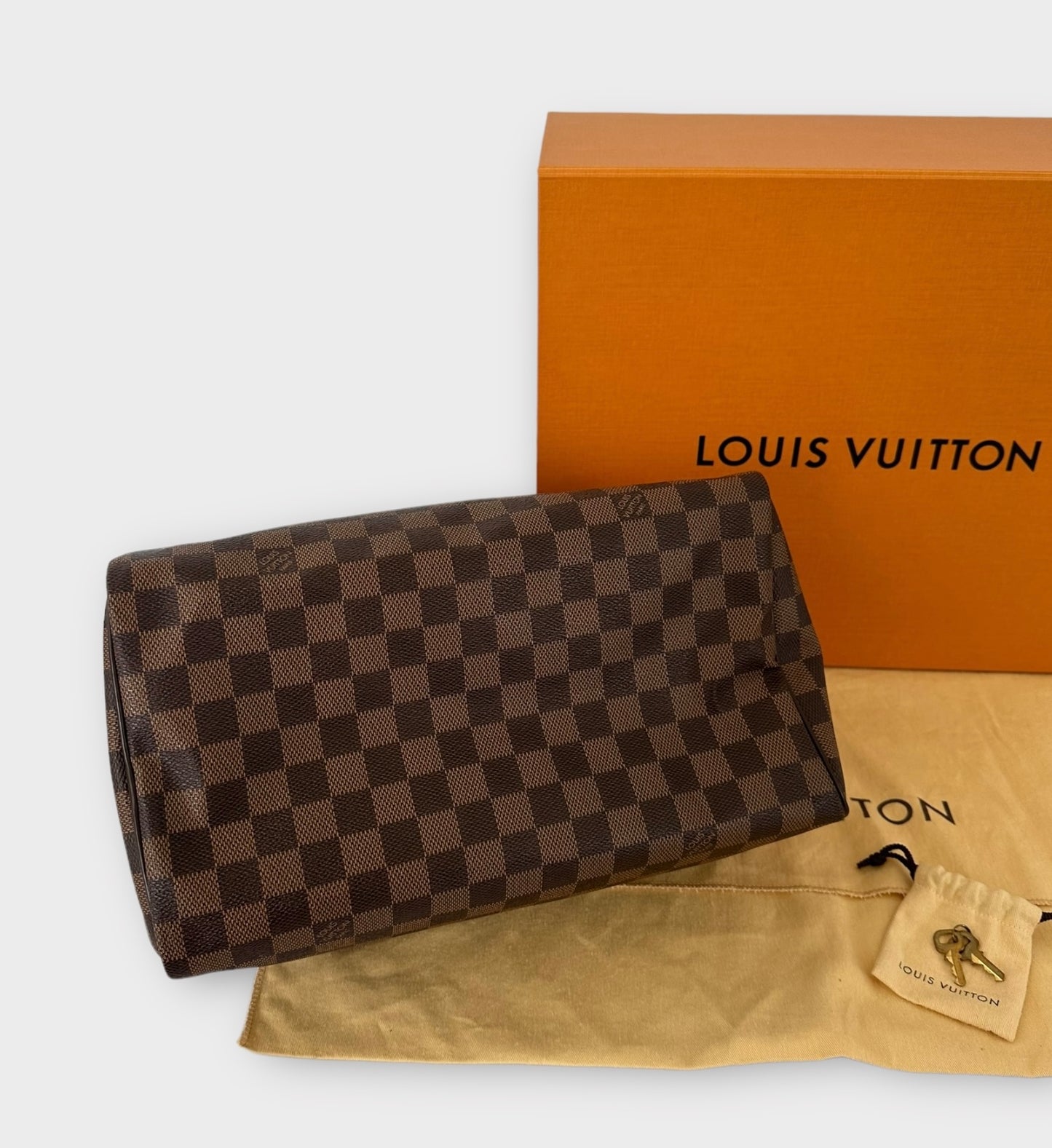 Sac Speedy 30 Damier ébène Louis Vuitton