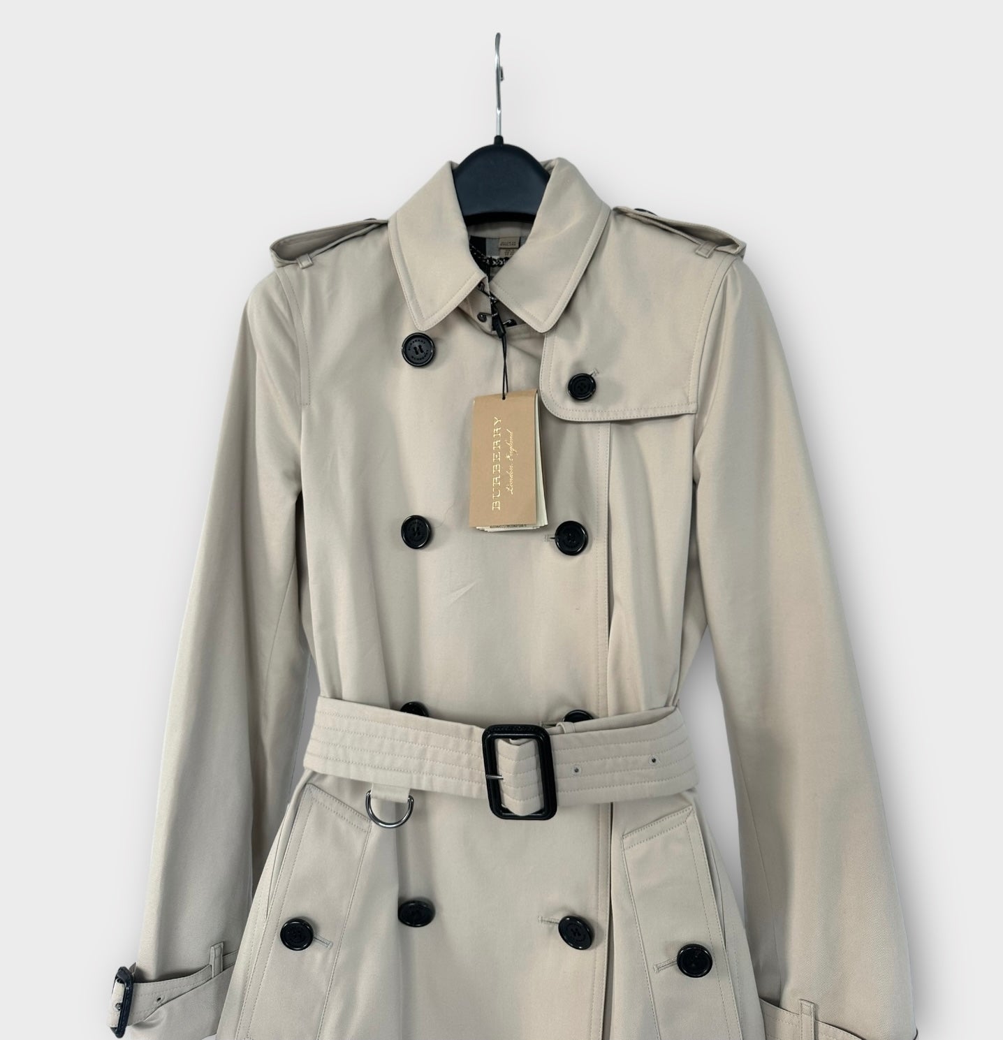 Burberry Trench-coat “ the Kensington ” stone heritage/ T.XS