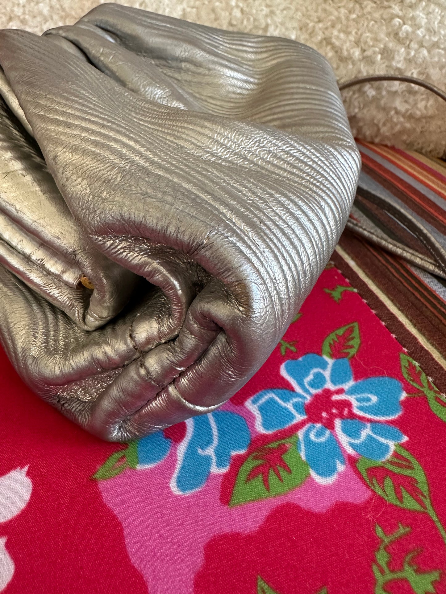 Bottega Veneta - Sac Pouch Argenté