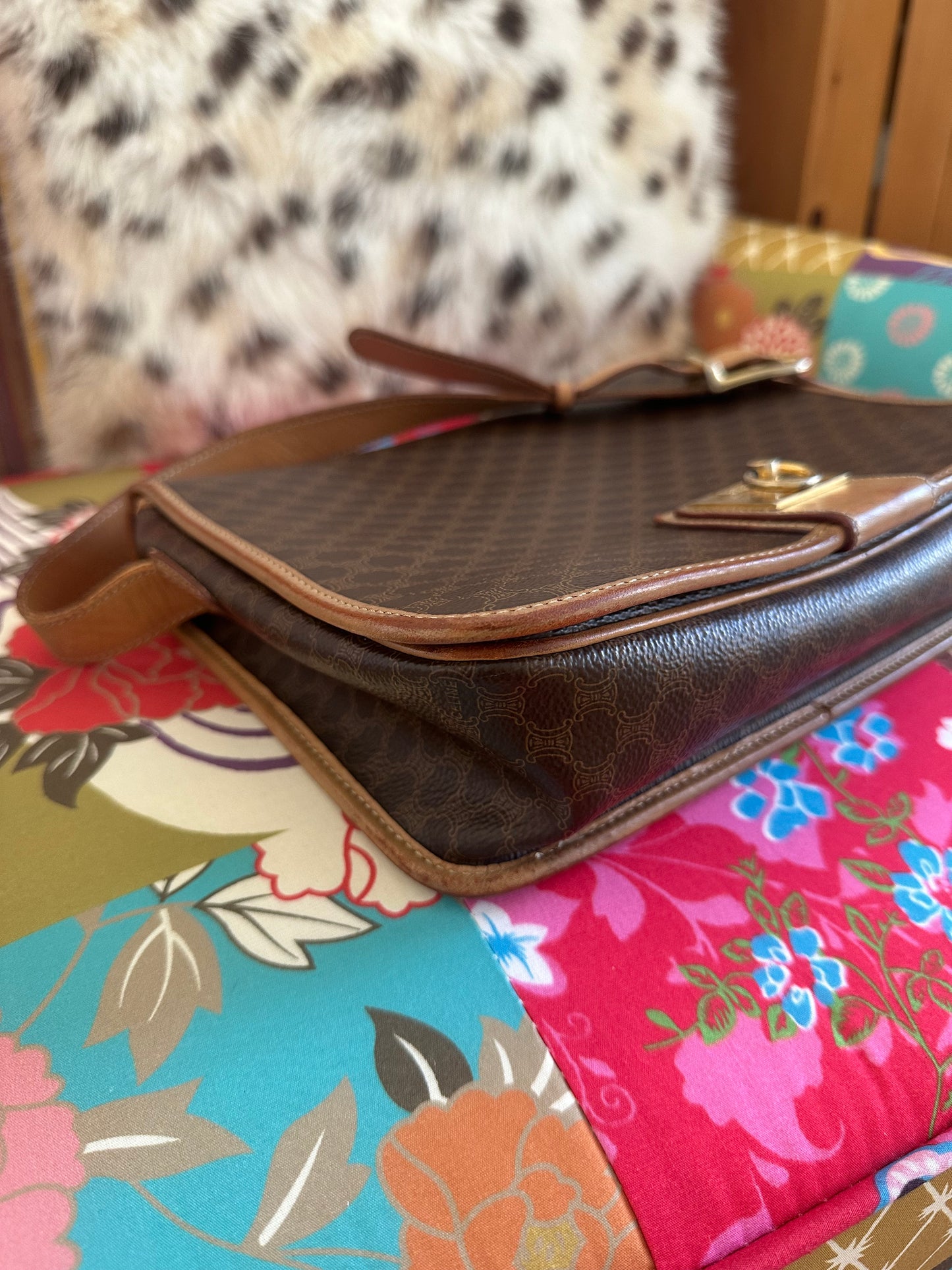 Celine - Sac bandoulière toile macadam