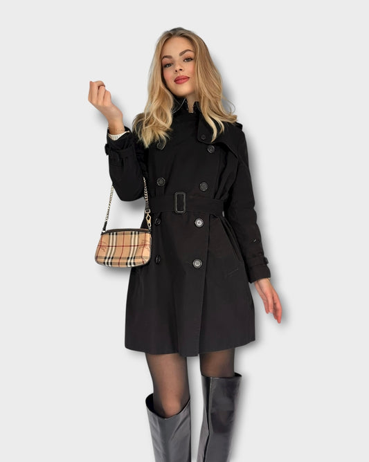 Burberry – Trench-coat “The Chelsea ” Noir | T.L