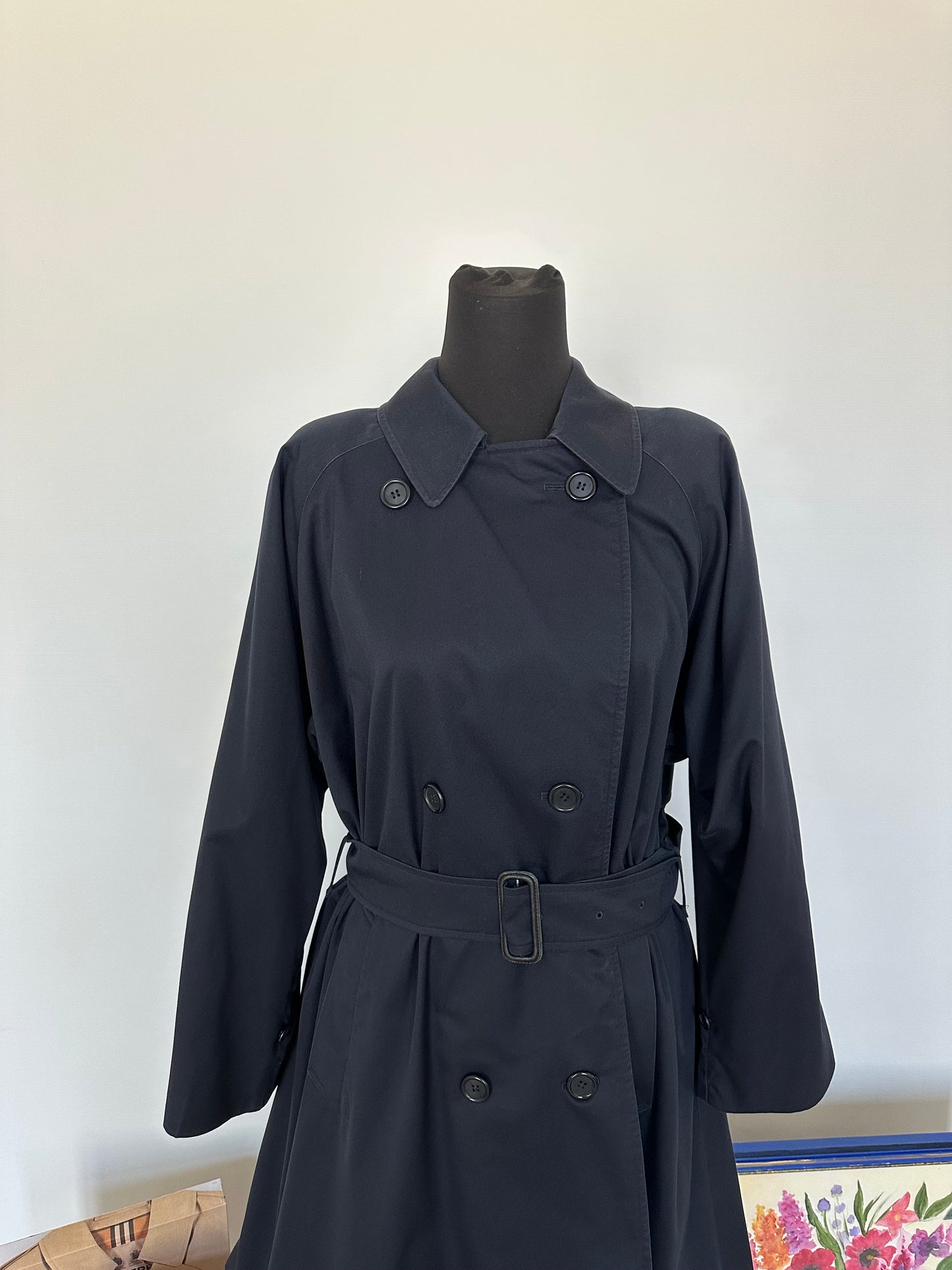 Burberry vintage – Trench-coat “The Waterloo ” bleu marine | T.M