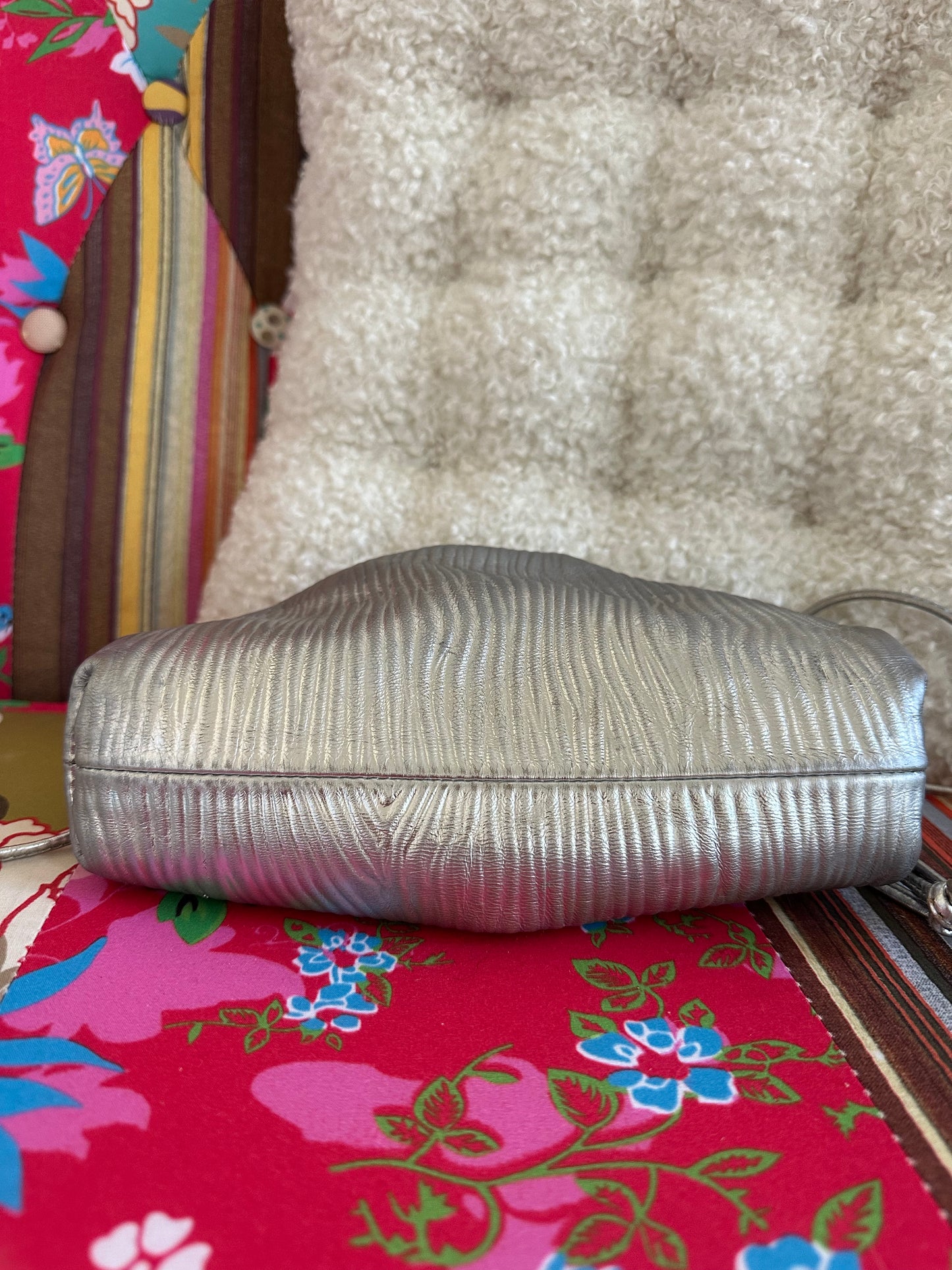 Bottega Veneta - Sac Pouch Argenté