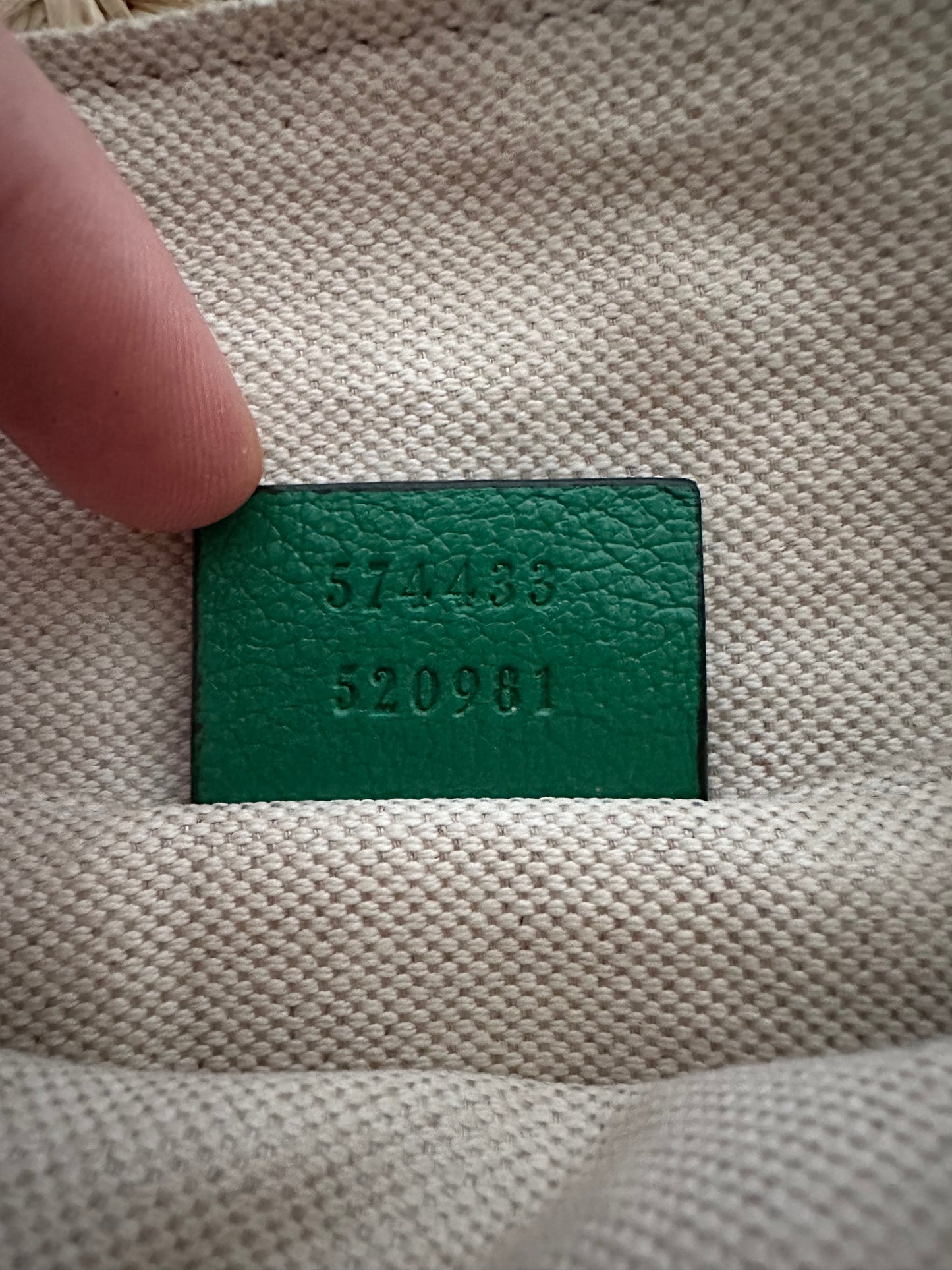 Gucci - GG Marmont floral raphia bandoulière