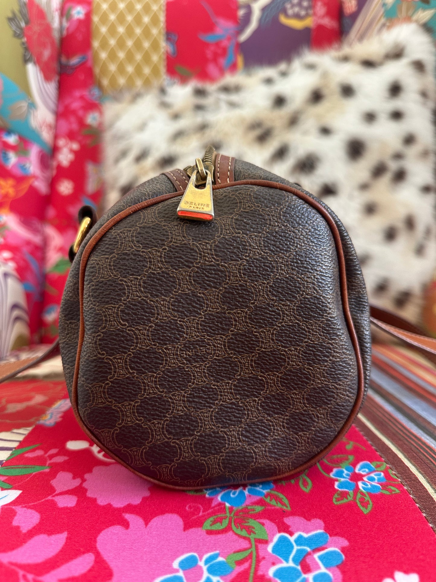 Celine - Sac Papillon toile macadam vintage
