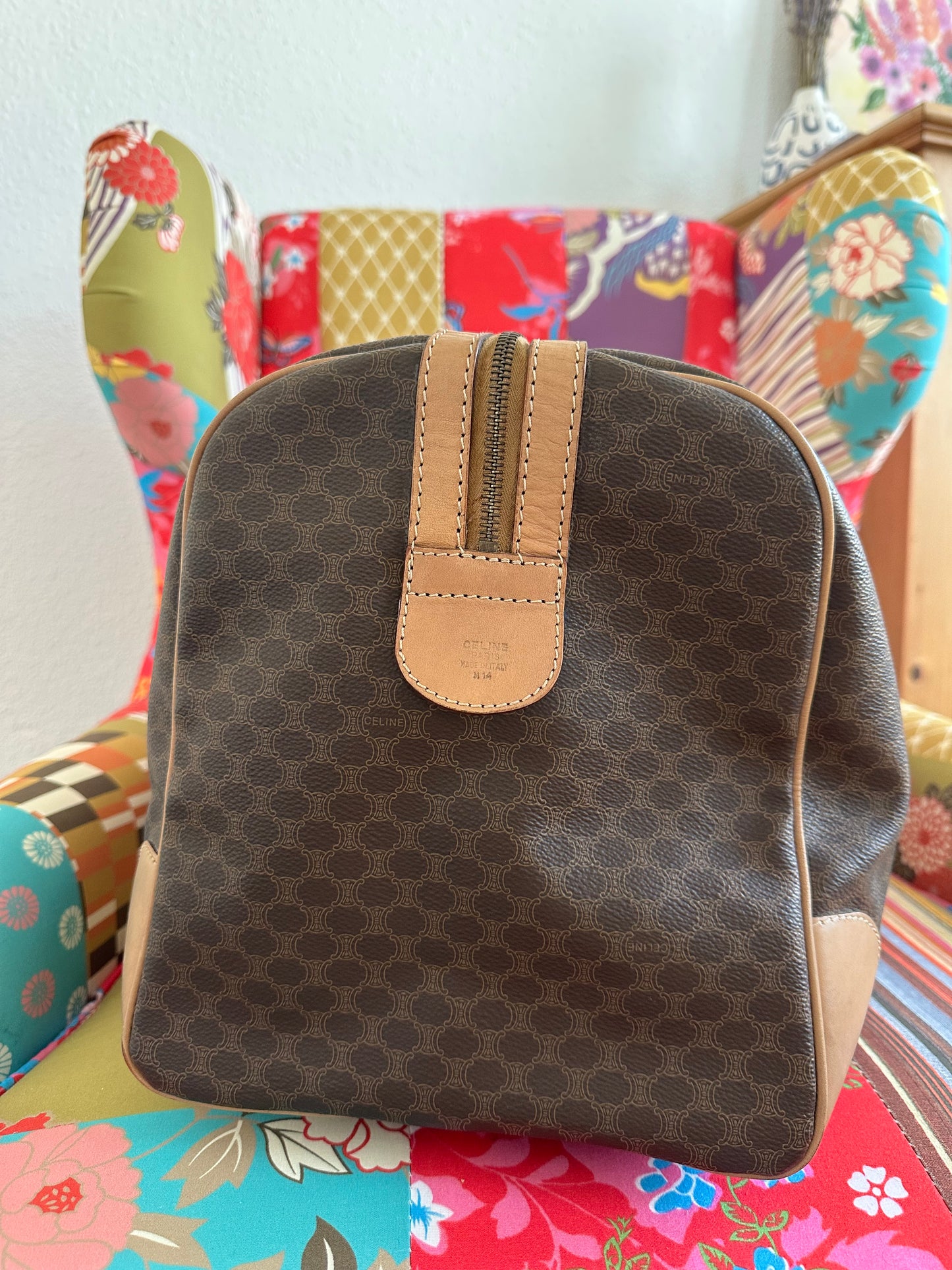 Céline - Sac de voyage 50 toile macadam