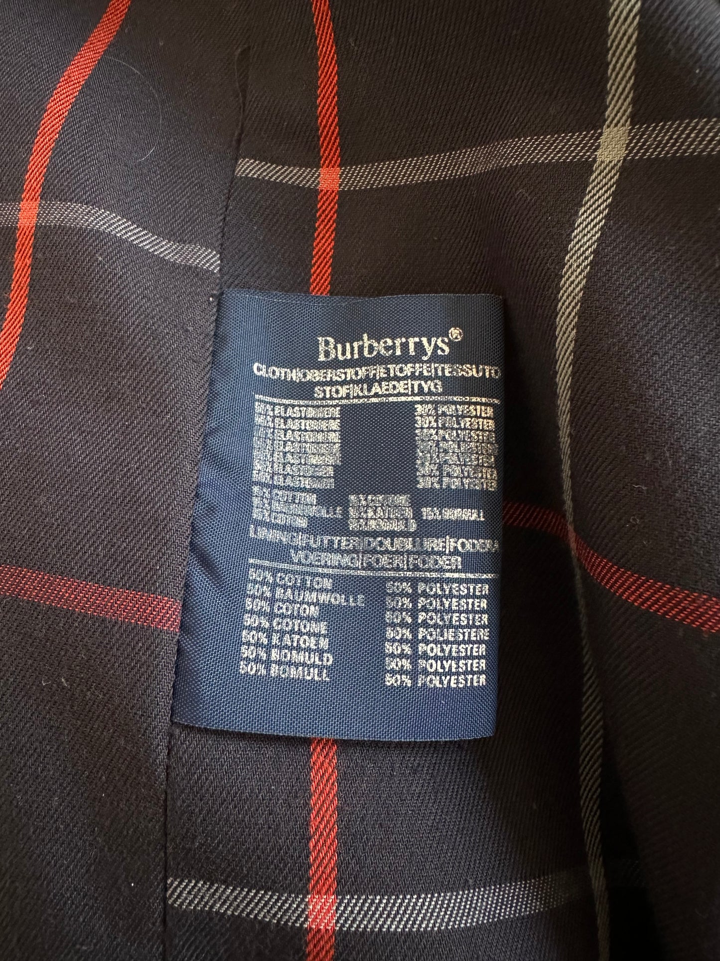 Burberry vintage – Trench-coat “Camden ” Bleu marine | T.L