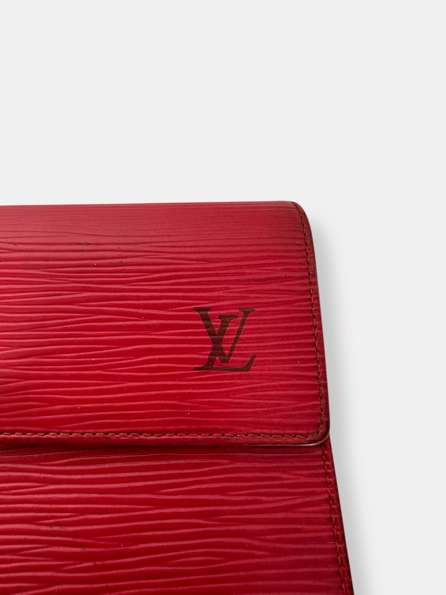Louis Vuitton - Portefeuille Sarah cuir épi rouge