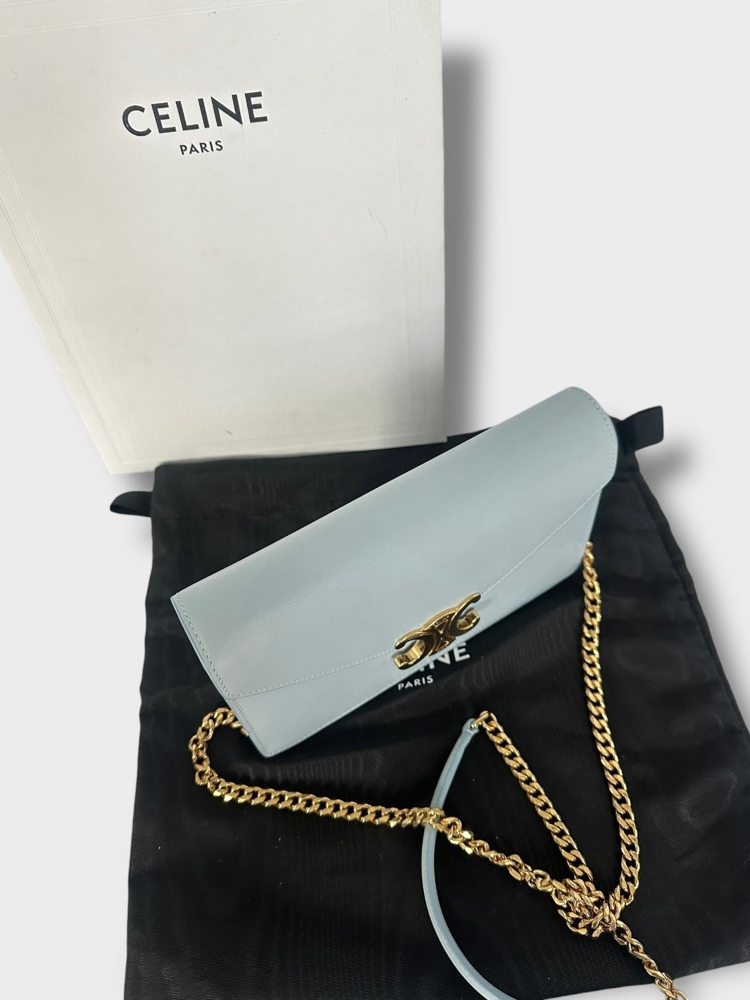 Céline - sac Triomphe Wallet on chain «  Margo »