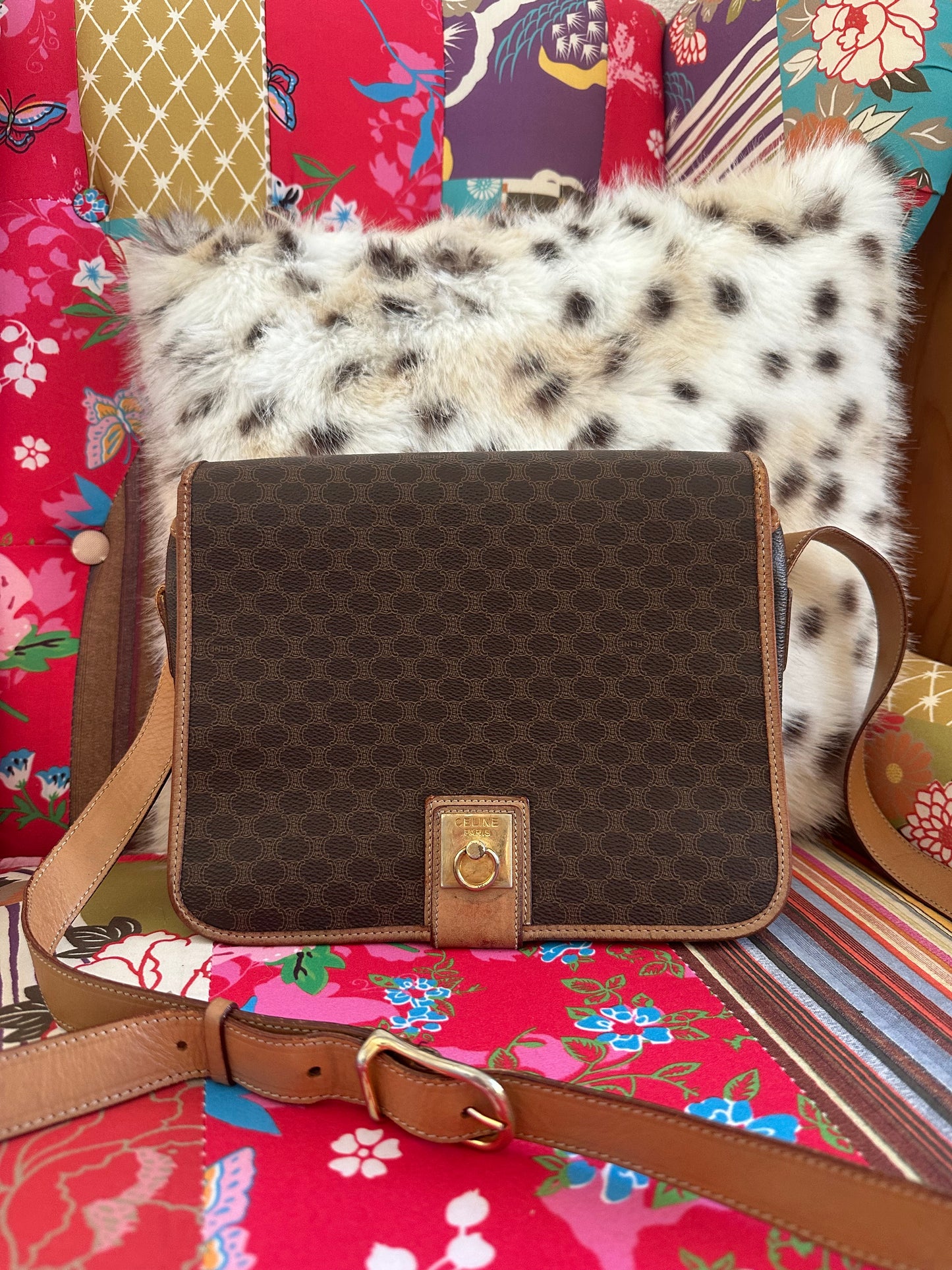 Celine - Sac bandoulière toile macadam