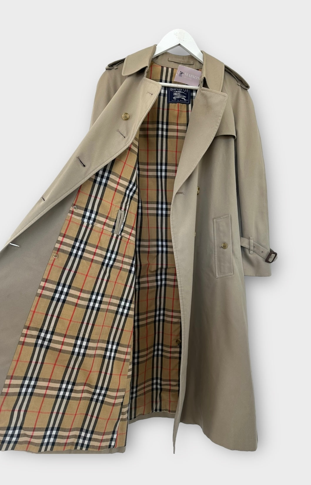 Trench-coat Burberry modèle “the Waterloo ” camel/ T.S