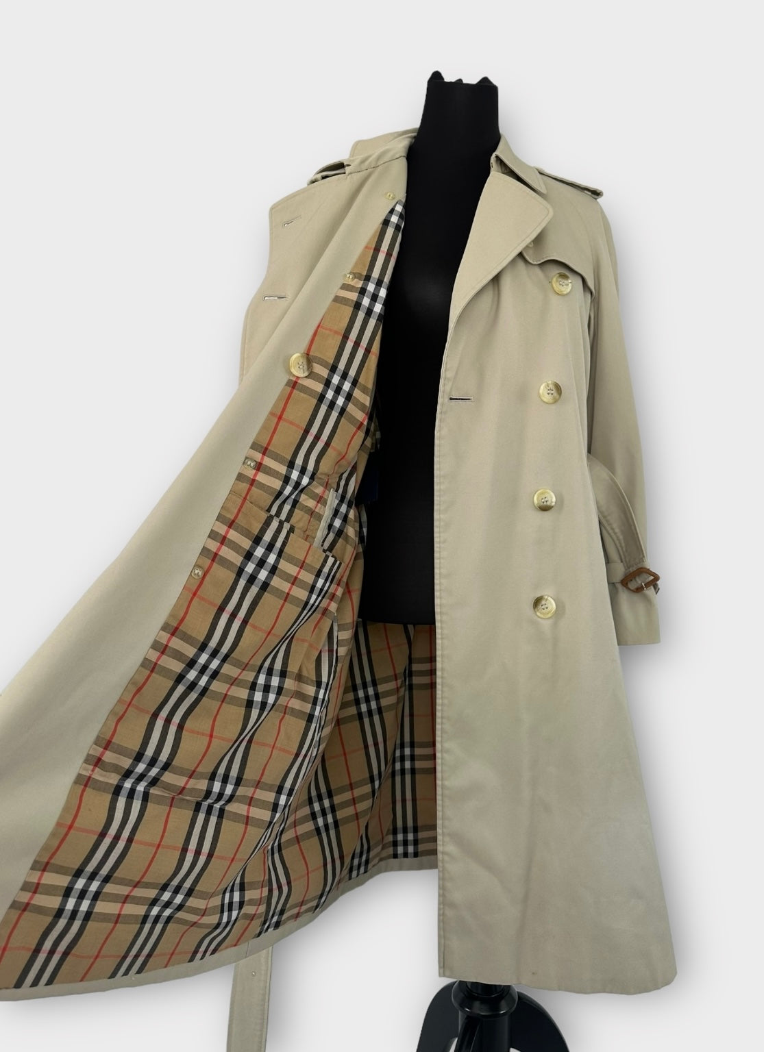 Trench-coat Burberry modèle “the Waterloo ” beige clair/ T.S