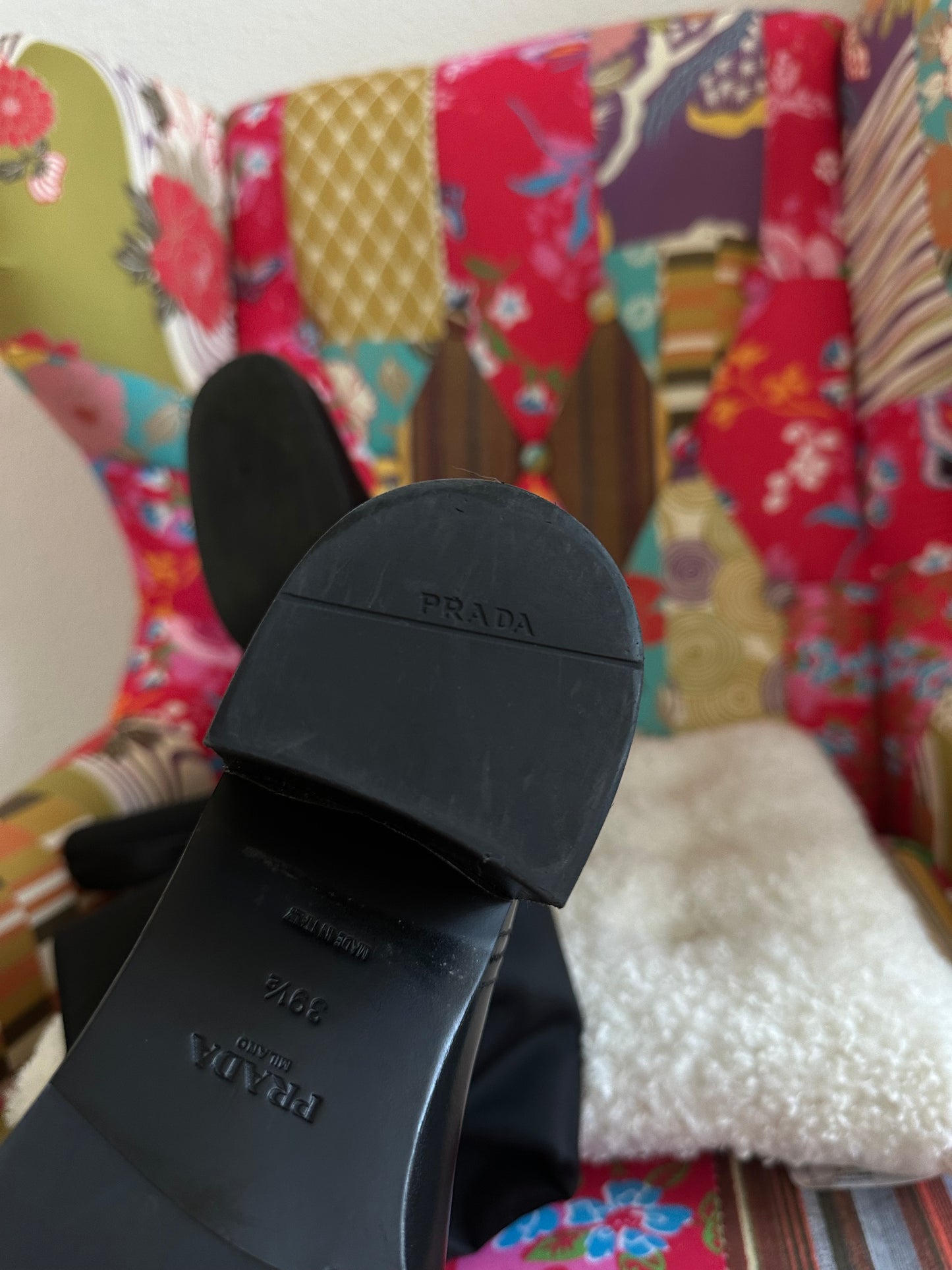 Prada - Bottes Re-Nylon noire | T.39,5