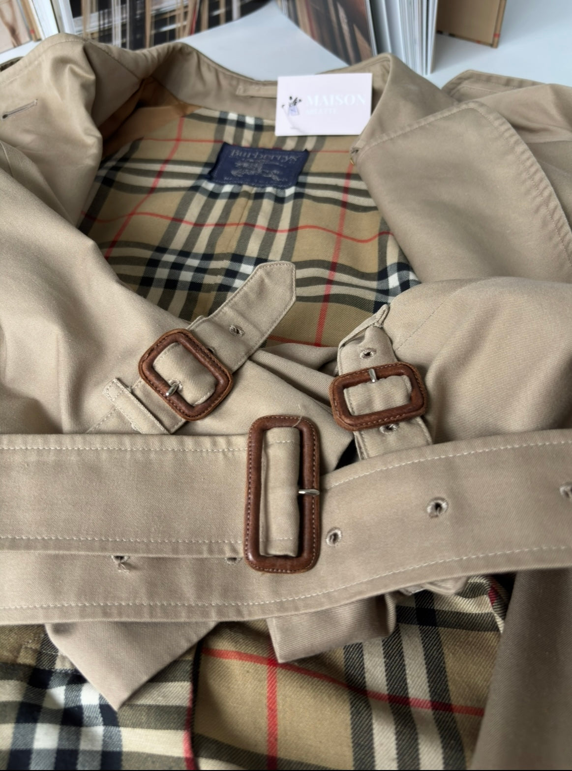 Burberry – Trench-coat “The Waterloo” Camel vintage | T.L